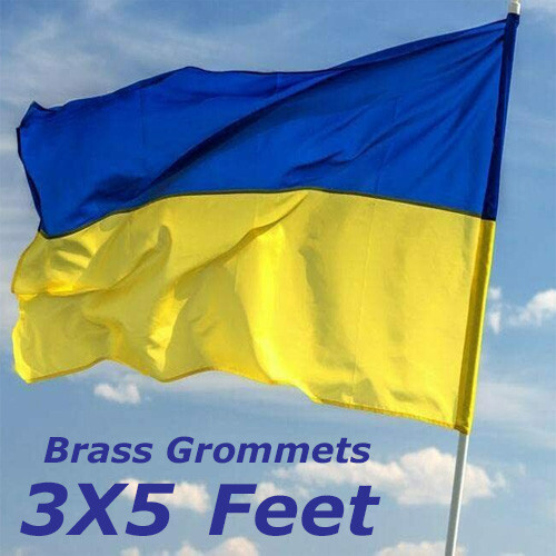 NEW 3x5ft UKRAINE UKRAINIAN double sided FLAG better quality usa seller NEW 3x5ft UKRAINE UKRAINIAN double sided FLAG better quality usa seller