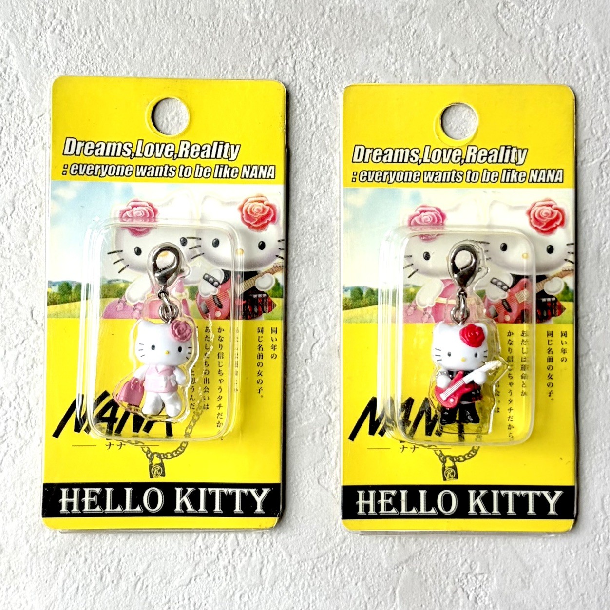 SANRIO Hello Kitty Vintage Limited Zipper Charms 2005 NANA Collaboration Japan