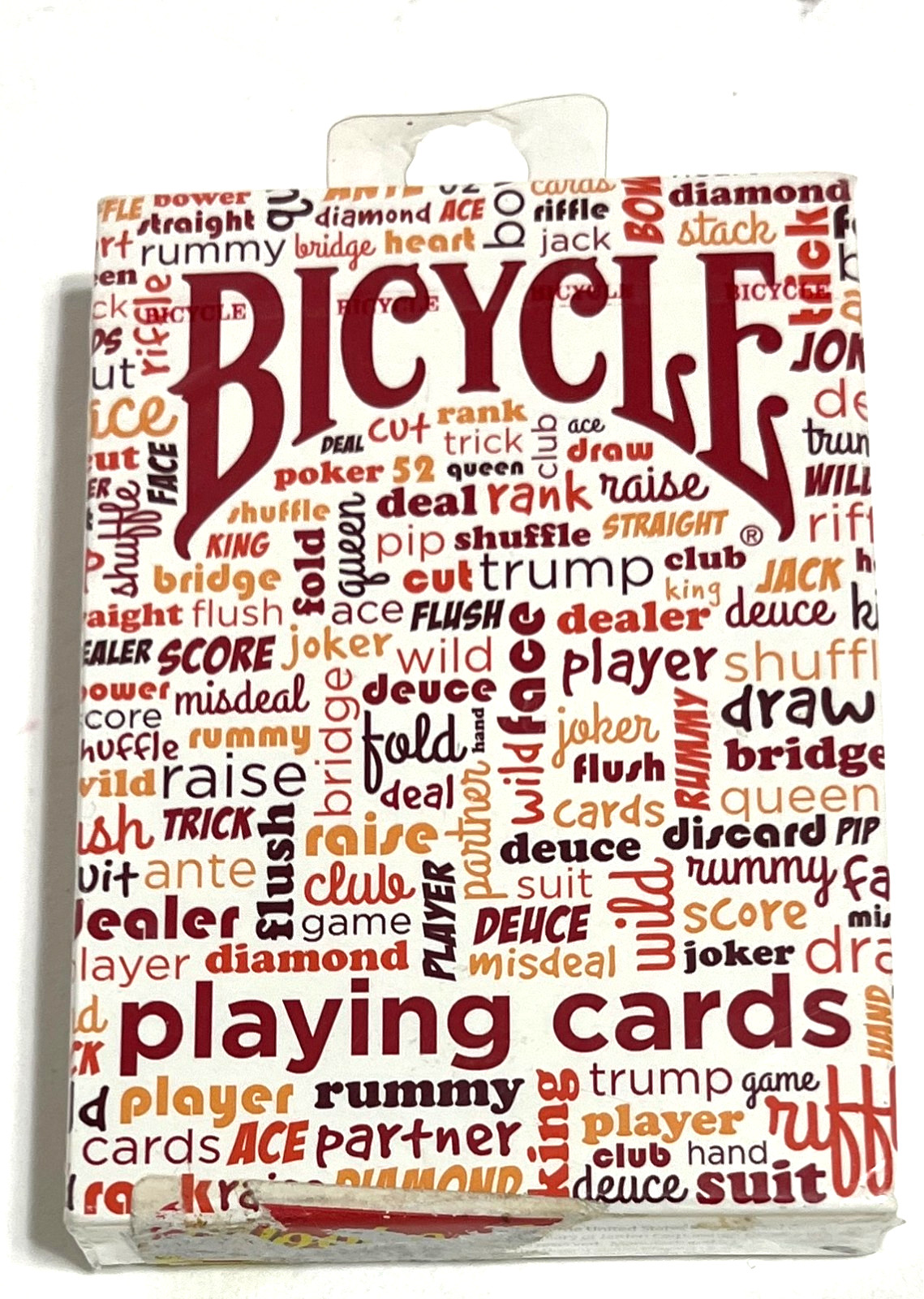 BICYCLE Deck of Table Talk Playing Cards {Red} FACTORY SEALED