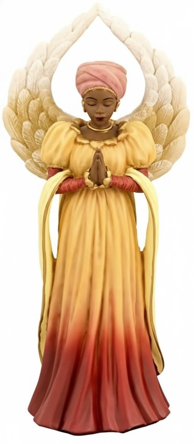 Ebony Treasures Positive Images Serenity Angel Orange Resin 11 Inch Standard Ebony Treasures Positive Images Serenity Angel Orange Resin 11 Inch Standard
