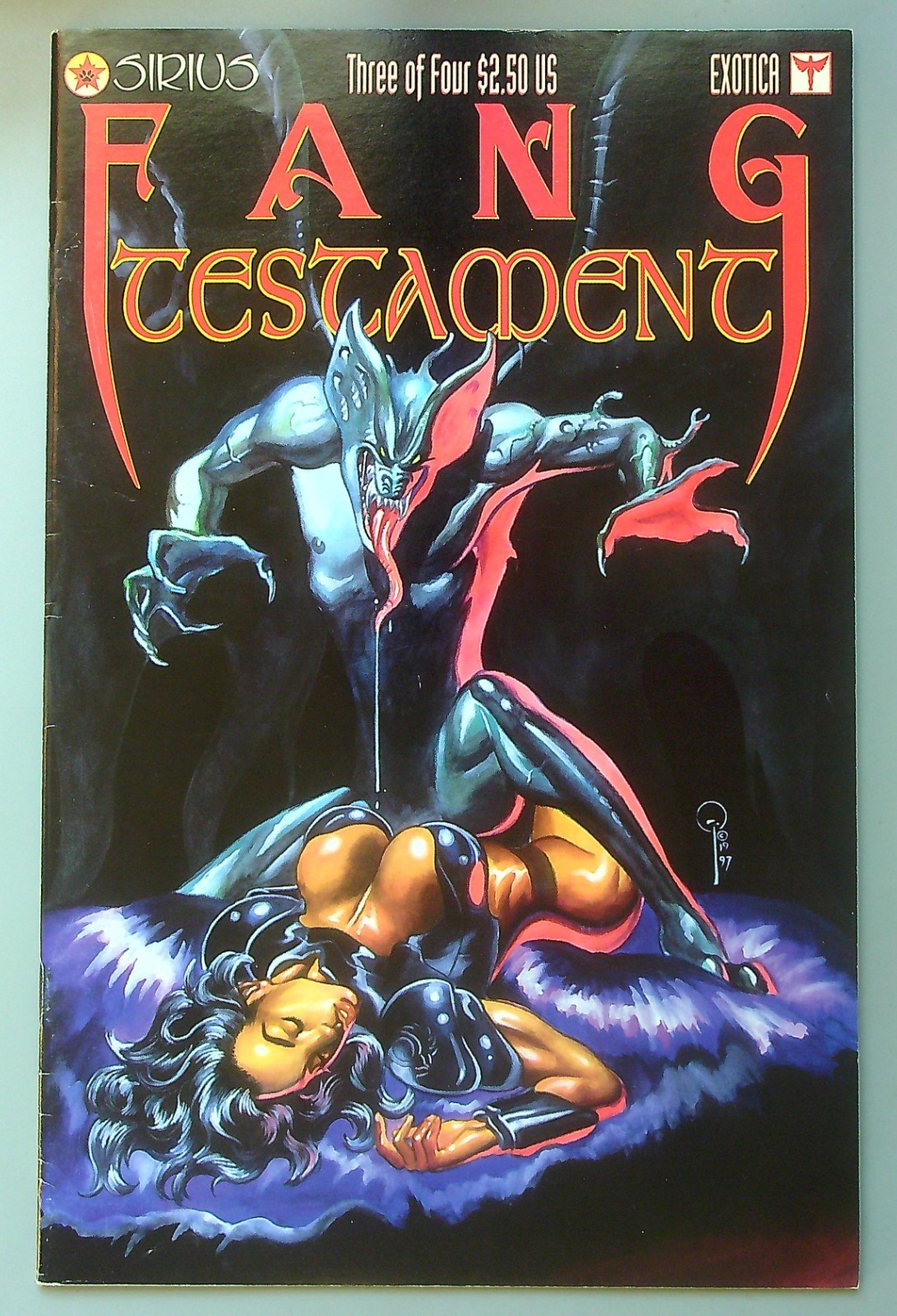Fang: Testament #3 ~ SIRIUS 1997 ~ Kevin Taylor FN Fang: Testament #3 ~ SIRIUS 1997 ~ Kevin Taylor FN
