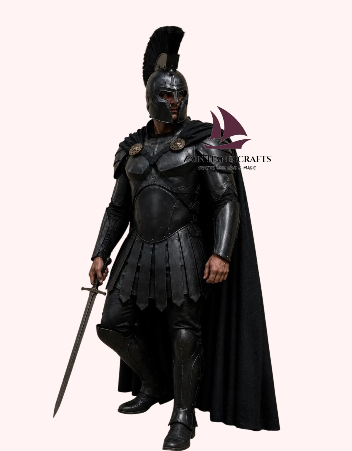 ZAIN Medieval King Agamemnon Greek Spartan Knight Armor Handmade Costume Cosplay