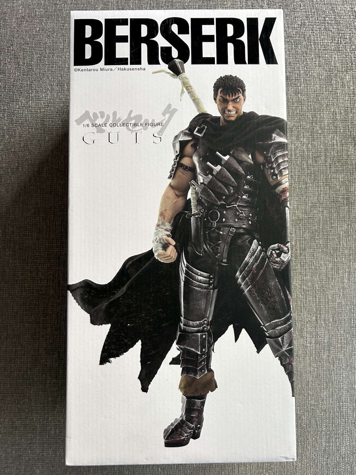 ThreeZero Berserk Guts Black Swordsman 1/6 Scale Action Figure - Box And Parts
