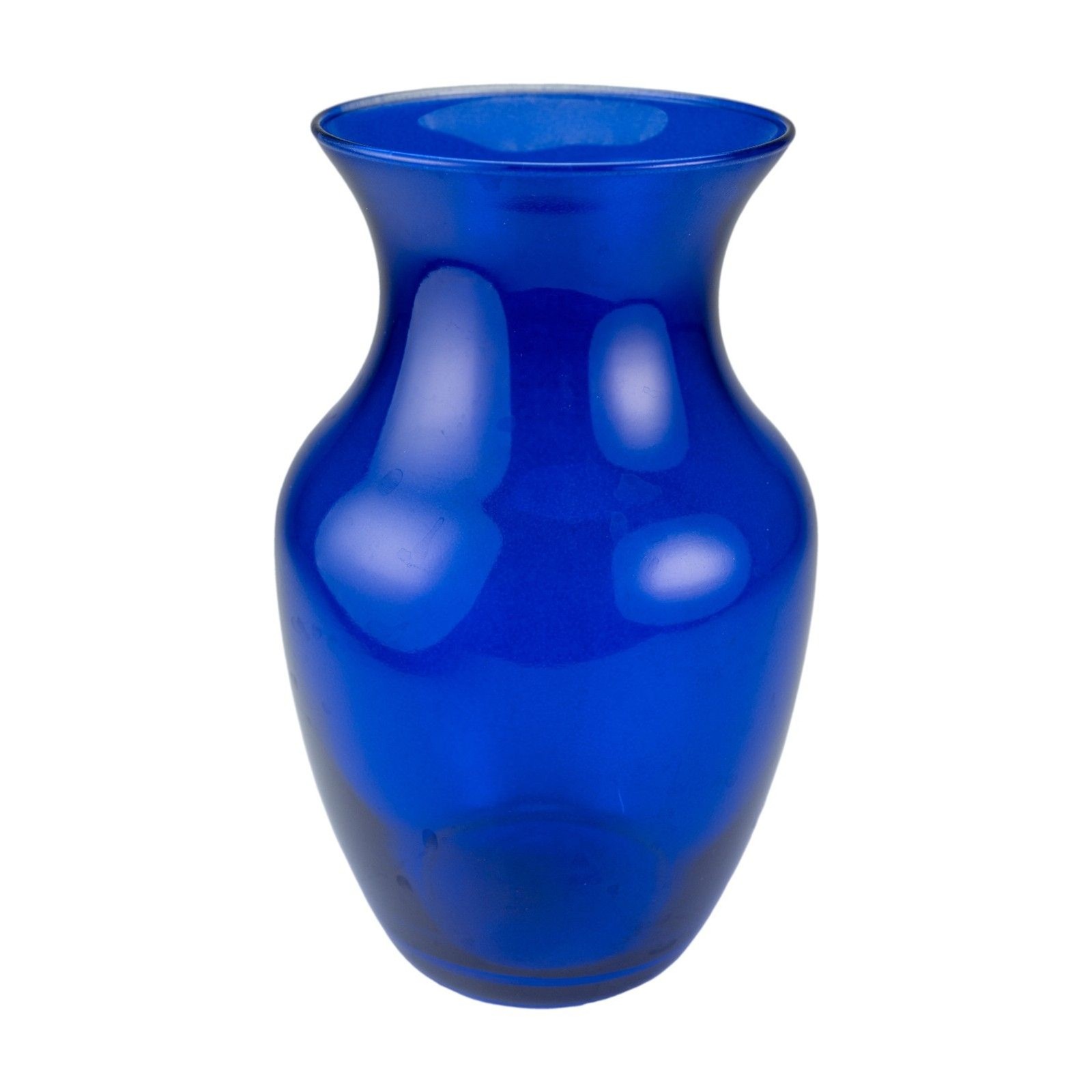 Cobalt Blue Glass Vase, Flared Rim, Classic Home Decor 5\