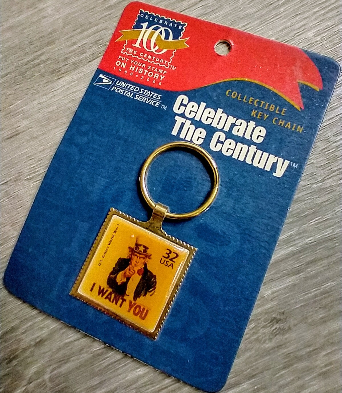 1998 USPS US Postal Service Celebrate the Century Collectible KeyChain 1900-2000