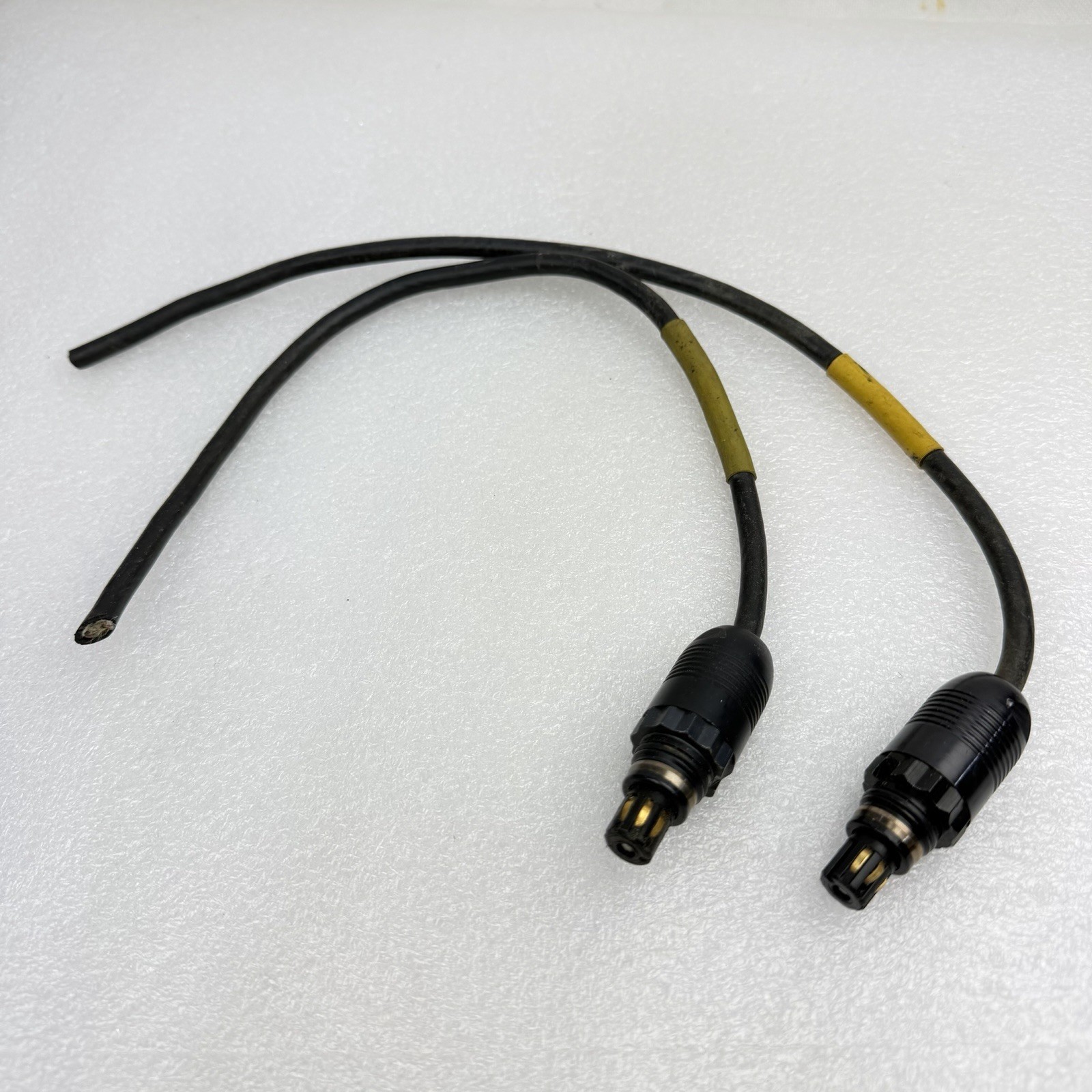 2 Vintage CVC Crewman Cable Male Bail-Out Military Radio Connector MK1697/G