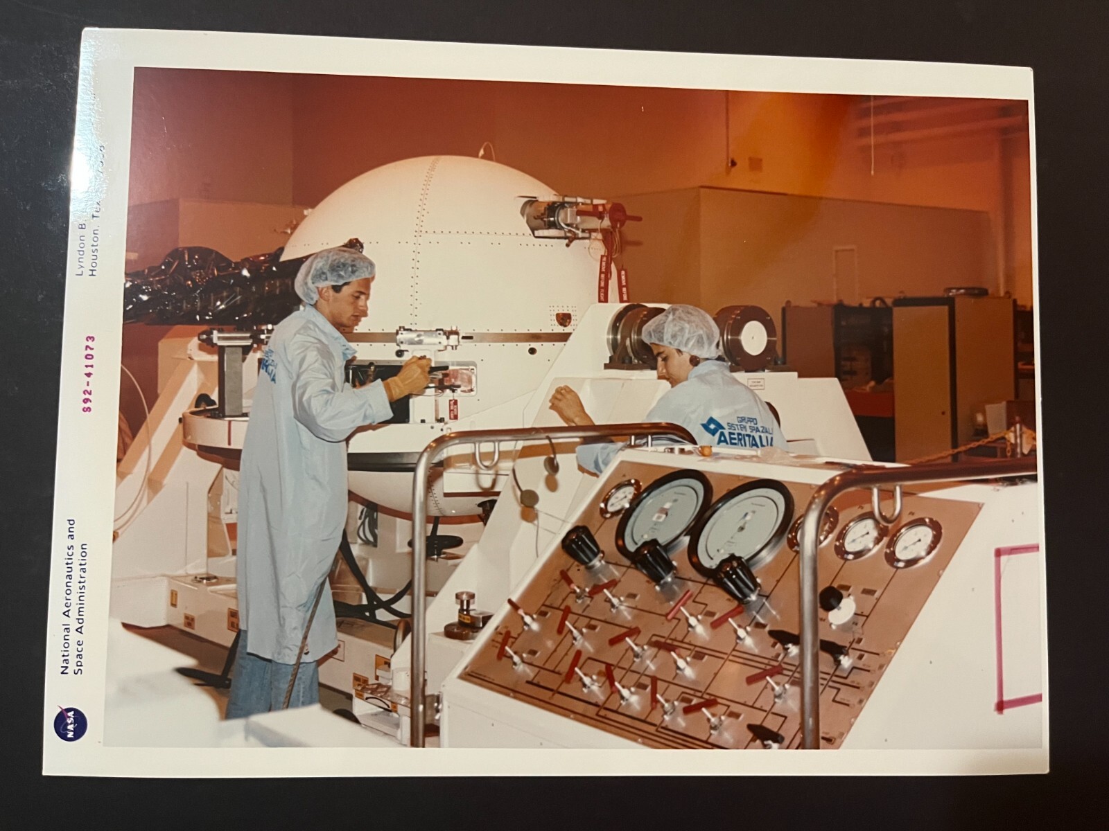 Vintage JSC NASA Kodak Photo Red Serial S92-41073 Tethered Satellite System Vintage JSC NASA Kodak Photo Red Serial S92-41073 Tethered Satellite System