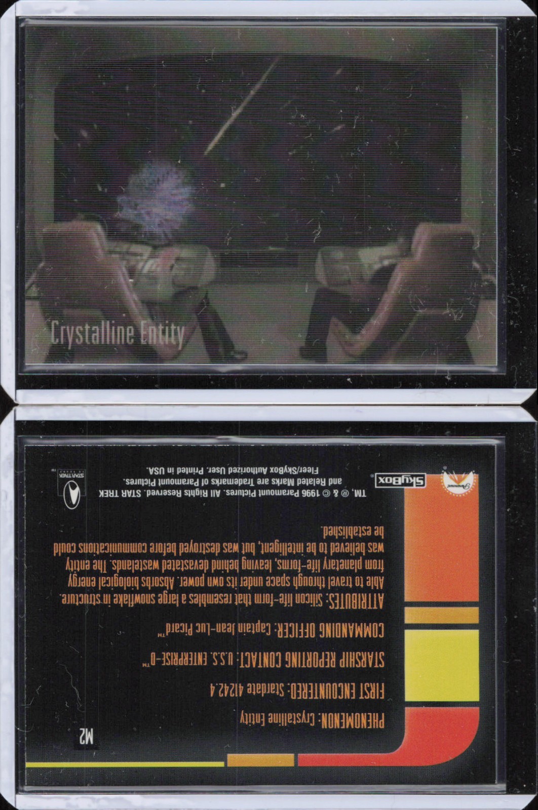 1996 SkyBox Star Trek Phase Three 3-D Motion #M2 Crystalline Entity