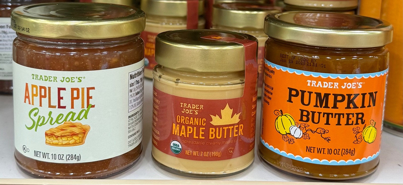 Trader Joe’s Fall Flavor Bundle Apple Pie Spread Maple Butter Pumpkin Butter
