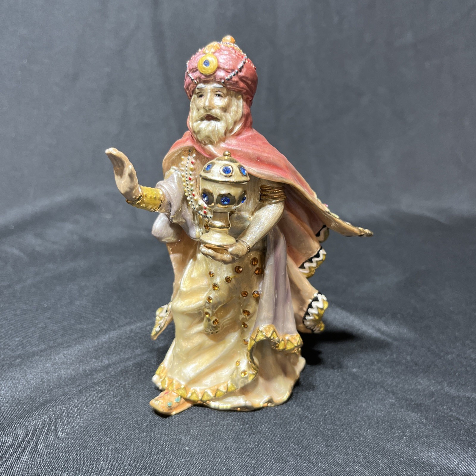 Vtg Fitz & Floyd Nubian Wisemen Figurine Treasures Collection Nativity Christmas