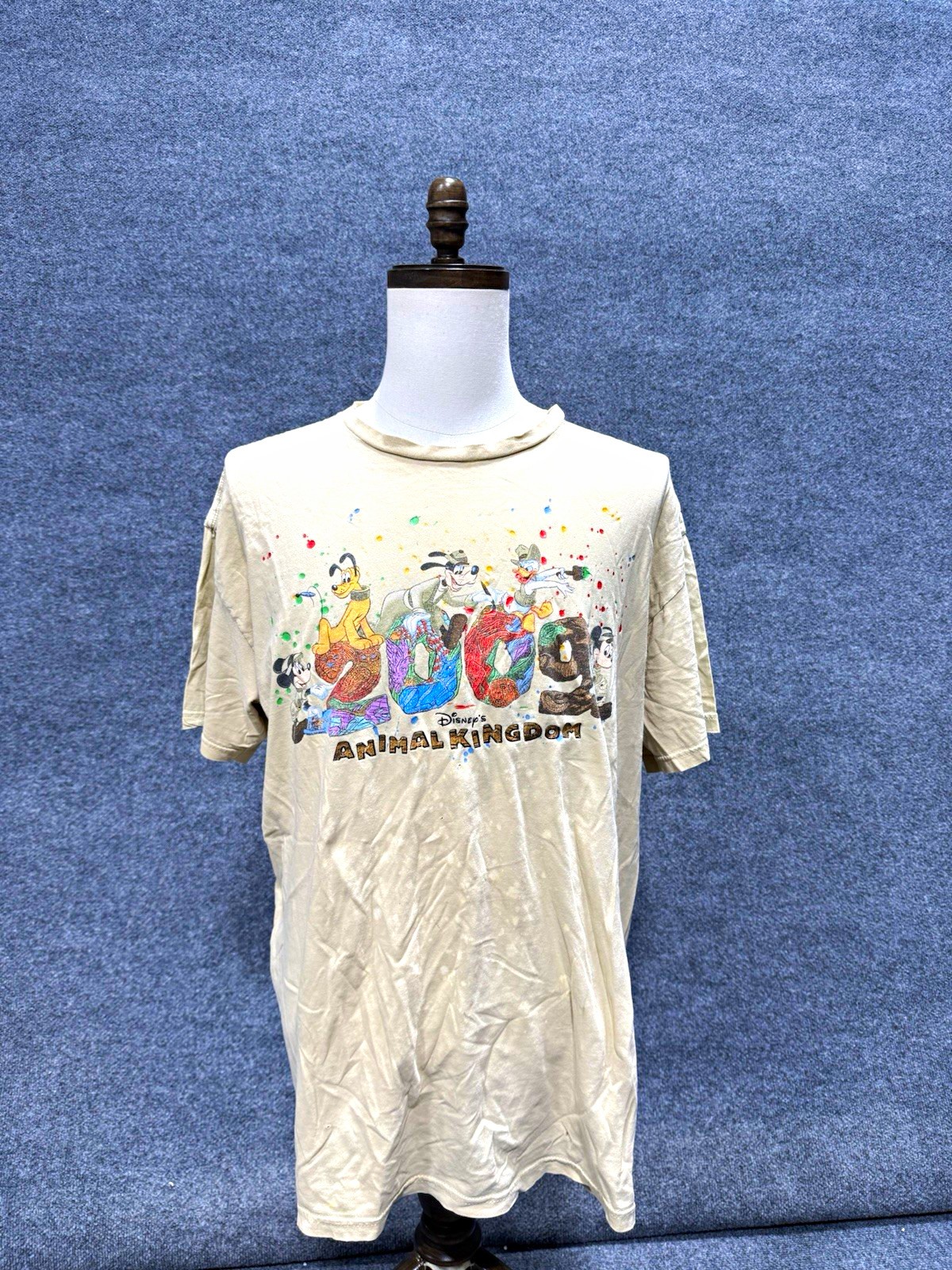 Walt Disney World Disney\'s Animal Kingdom Graphic T Shirt Adult Beige