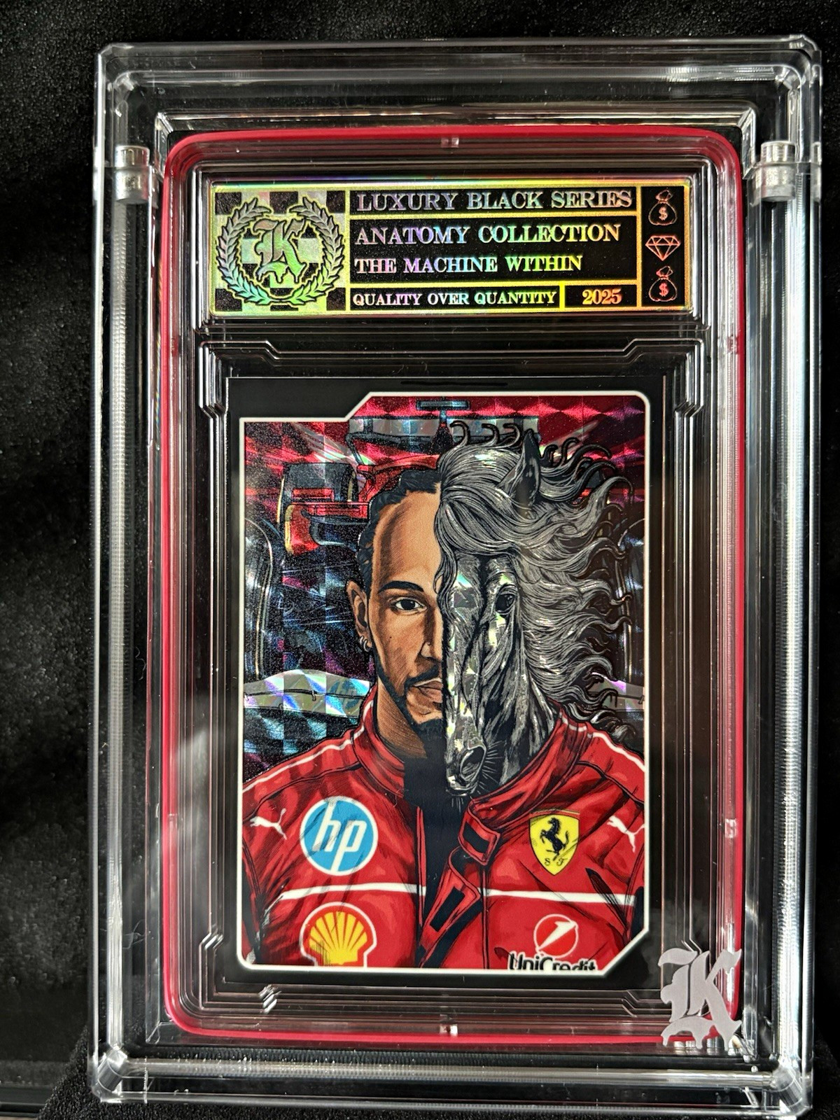 Kickstradomis 2025 Luxury Black Series The Machine Within #8 Mosaic Prizm Auto