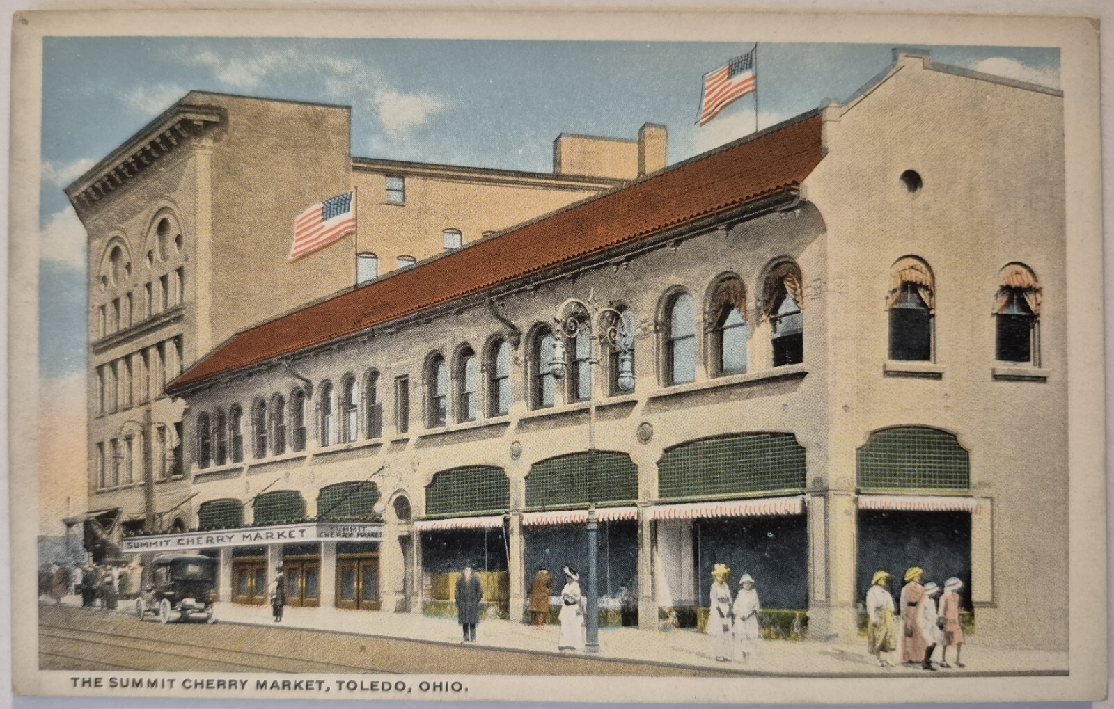 Vintage Postcard Summit Cherry Market Toledo Ohio Advertising AA89 Vintage Postcard Summit Cherry Market Toledo Ohio Advertising AA89