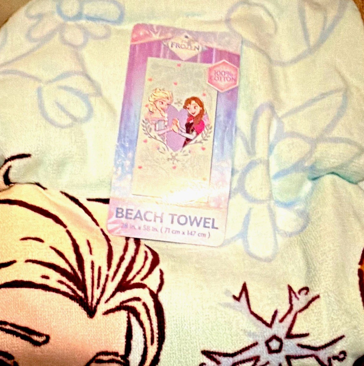 Disney Frozen 100% Cotton Beach Towel - Disney Franchise Official Theme