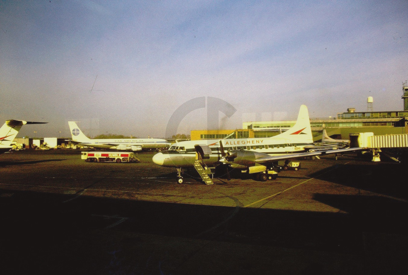 Allegheny Airlines Convair CV-580 N5846, Pan Am 707: 1970\'s 35mm Slide