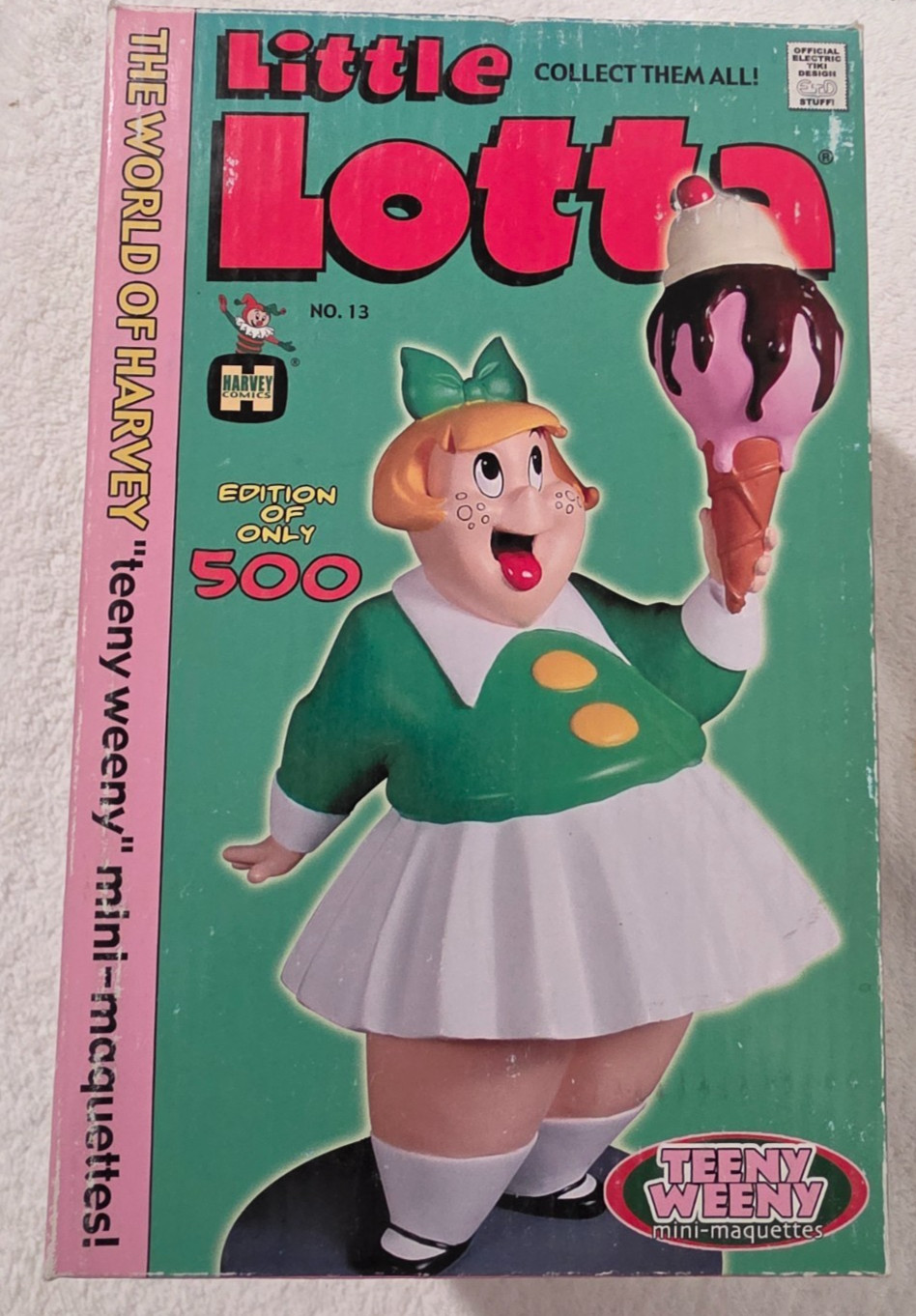 NEW Electric Tiki Statue  LITTLE LOTTA Maquette Harvey Teeny Weeny 335/500