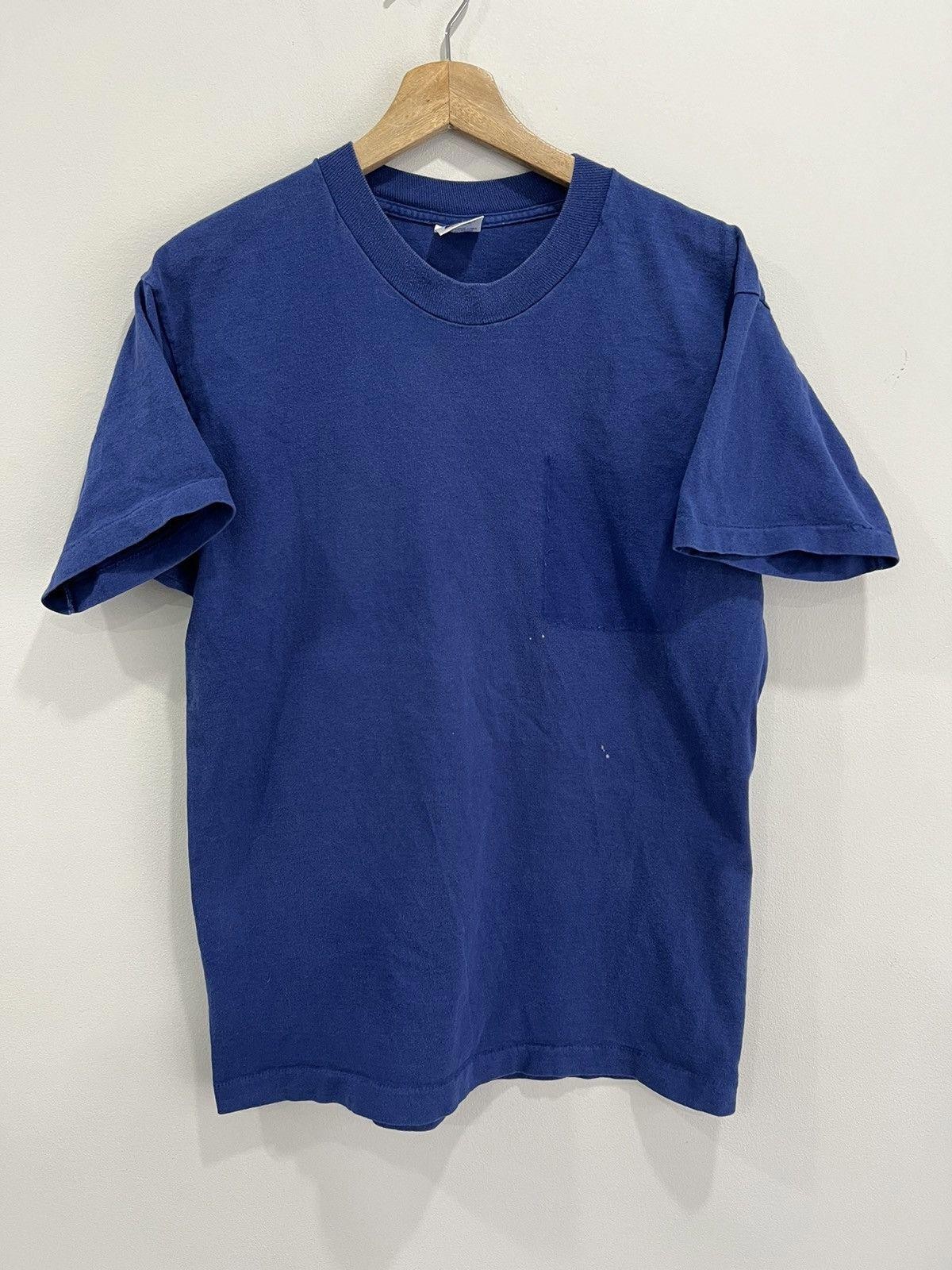 Vintage 90s Blank Tee Shirt sun faded thrashed Vintage 90s Blank Tee Shirt sun faded thrashed