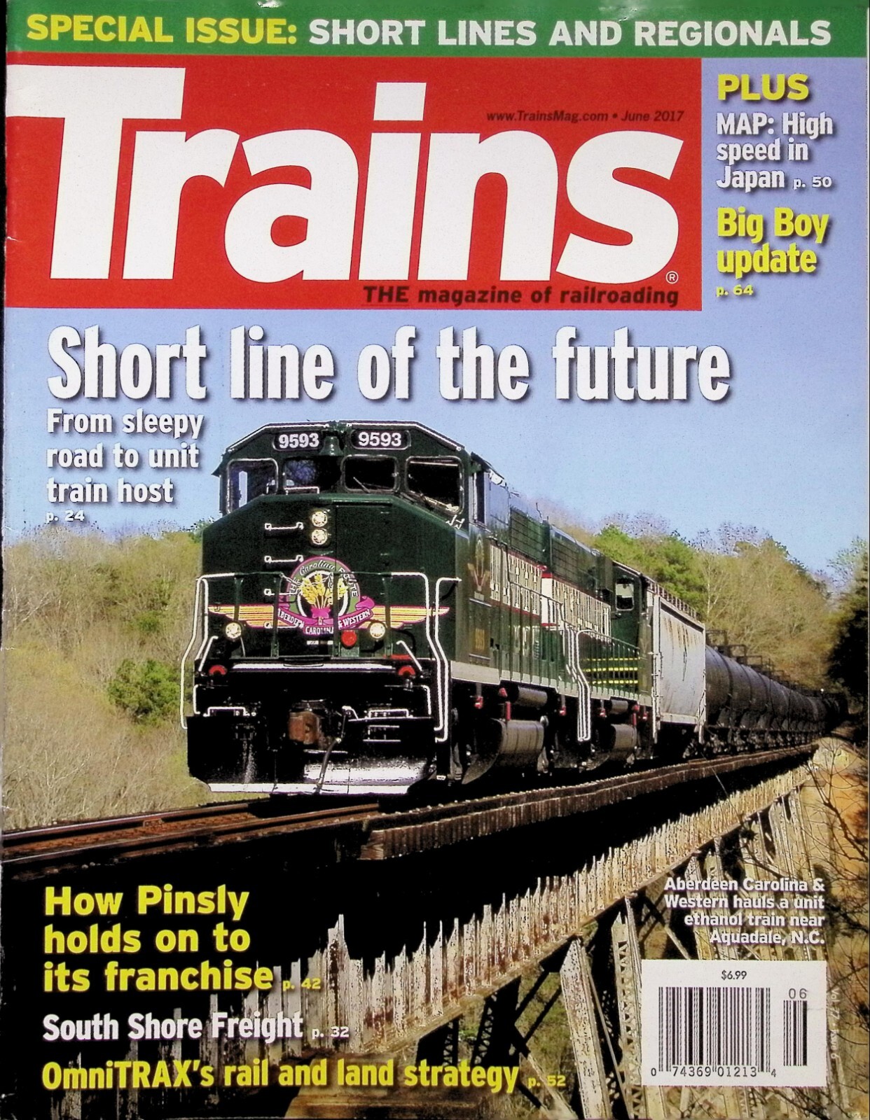TRAINS Magazine June 2017 - Pinsly Short Lines, South Shore Freight, Big Boy TRAINS Magazine June 2017 - Pinsly Short Lines, South Shore Freight, Big Boy