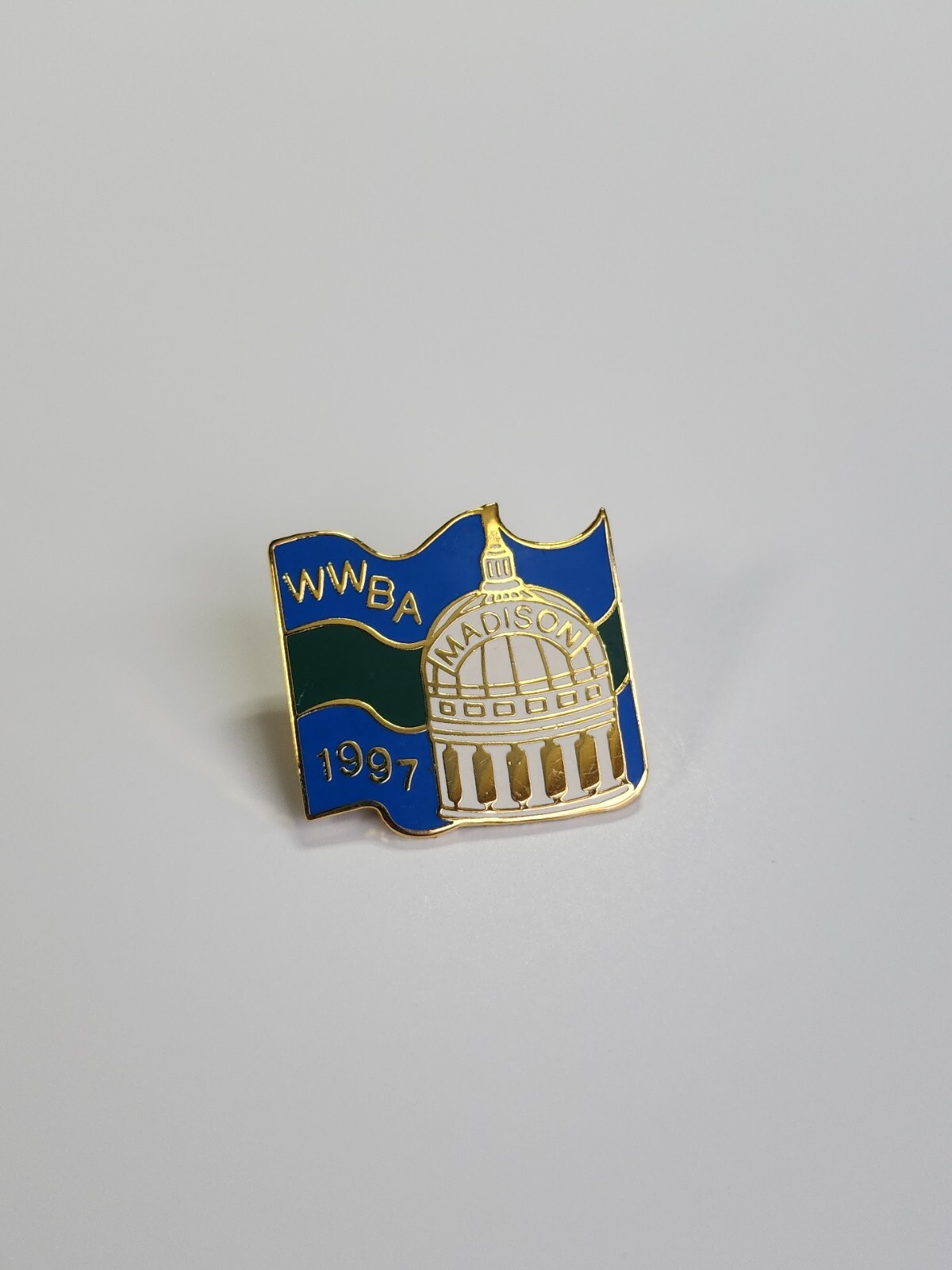 WWBA Lapel Pin Wisconsin Women's Bowling Association Madison 1997
