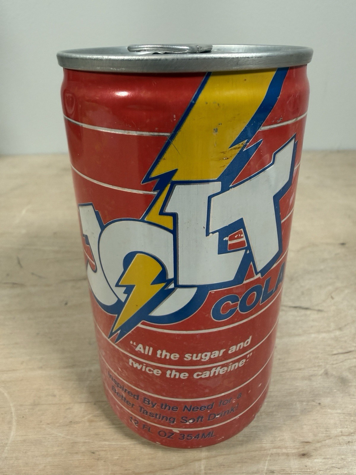 Vintage 12 Oz Jolt Cola Collectible Soda Pop Can Unopened Sealed, Discontinued