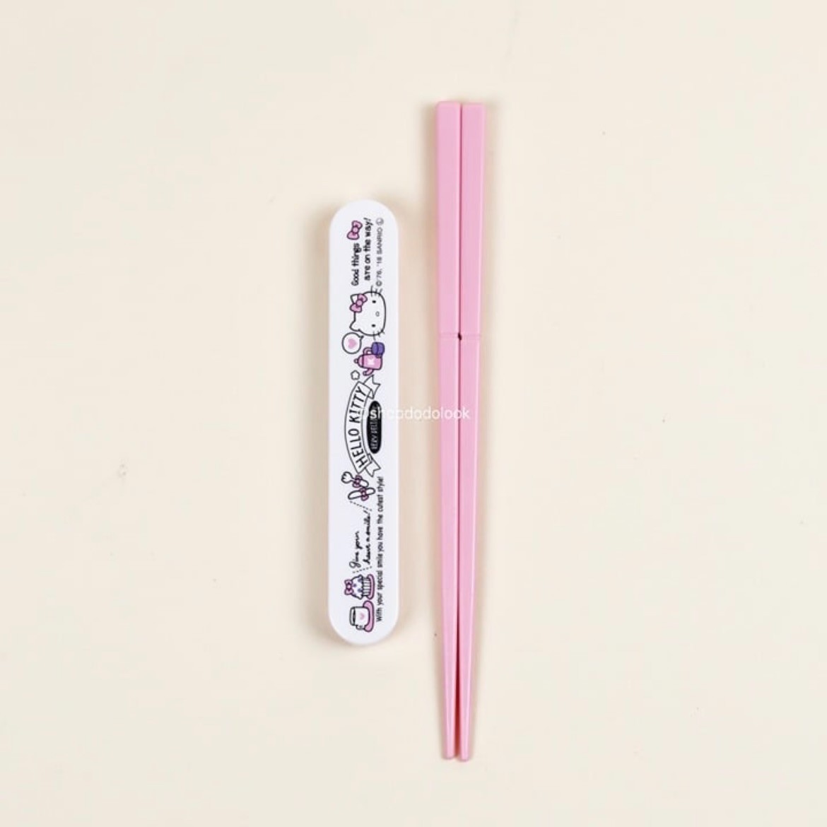 Hello Kitty Portable Folding Chopsticks with Case Travel Utensils Sanrio 2018 Hello Kitty Portable Folding Chopsticks with Case Travel Utensils Sanrio 2018
