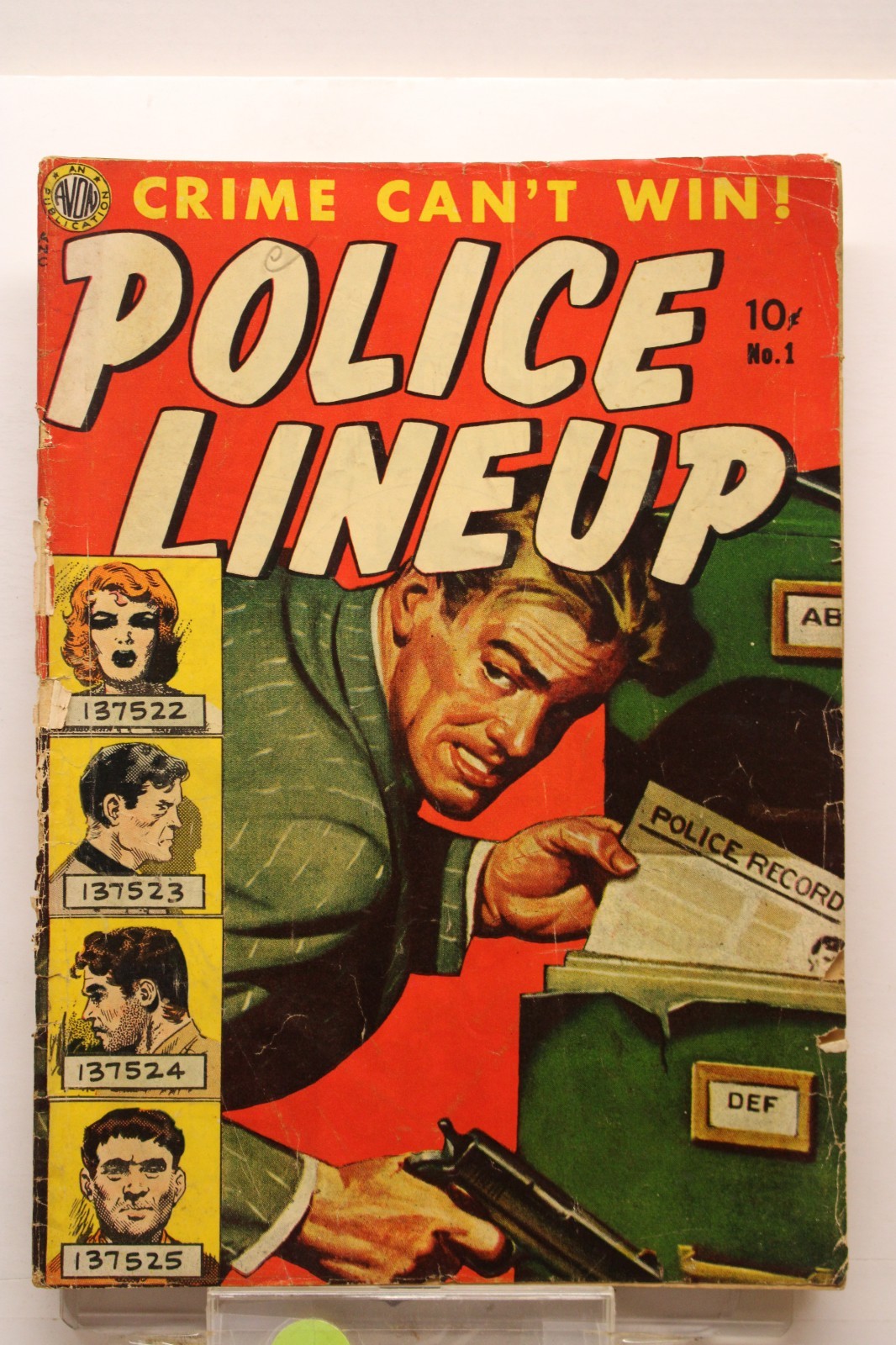 POLICE LINE-UP #1 (1951) Pre-Code Crime, Moe Marcus, Wally Wood, Avon Pub. POLICE LINE-UP #1 (1951) Pre-Code Crime, Moe Marcus, Wally Wood, Avon Pub.