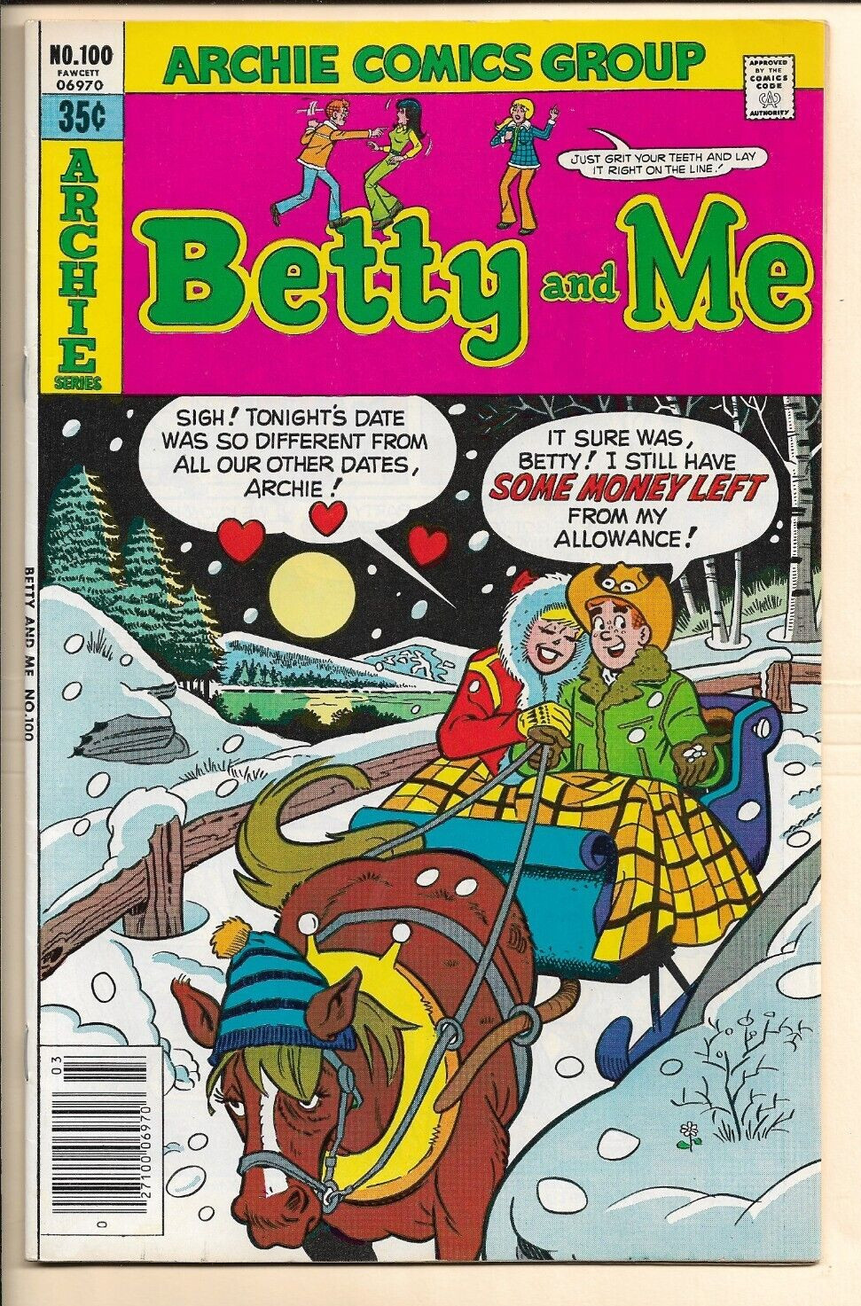 Betty and Me #100 VF- (1979) Archie Comics. Riverdale, Jughead