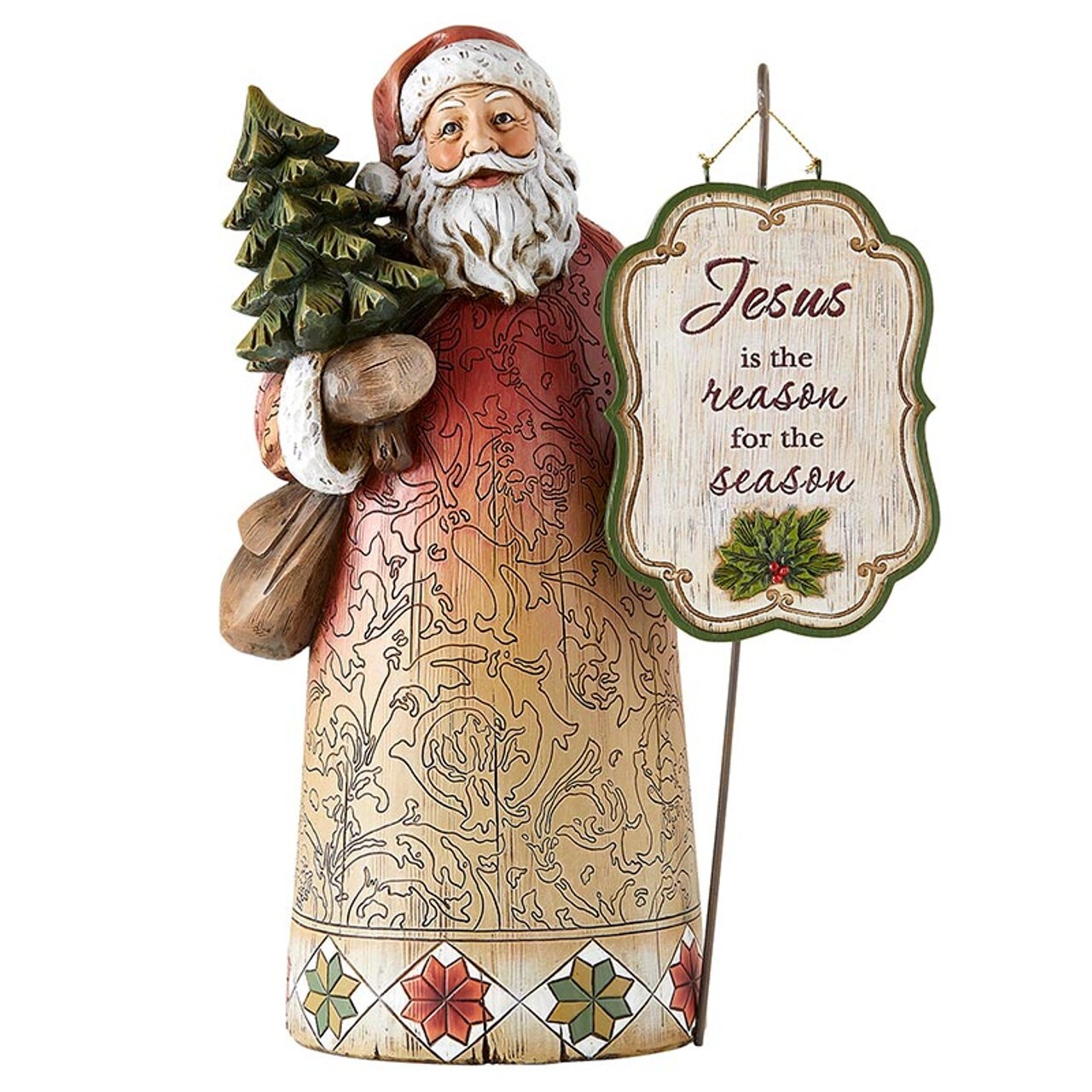 Joyful Santa Figurine 10