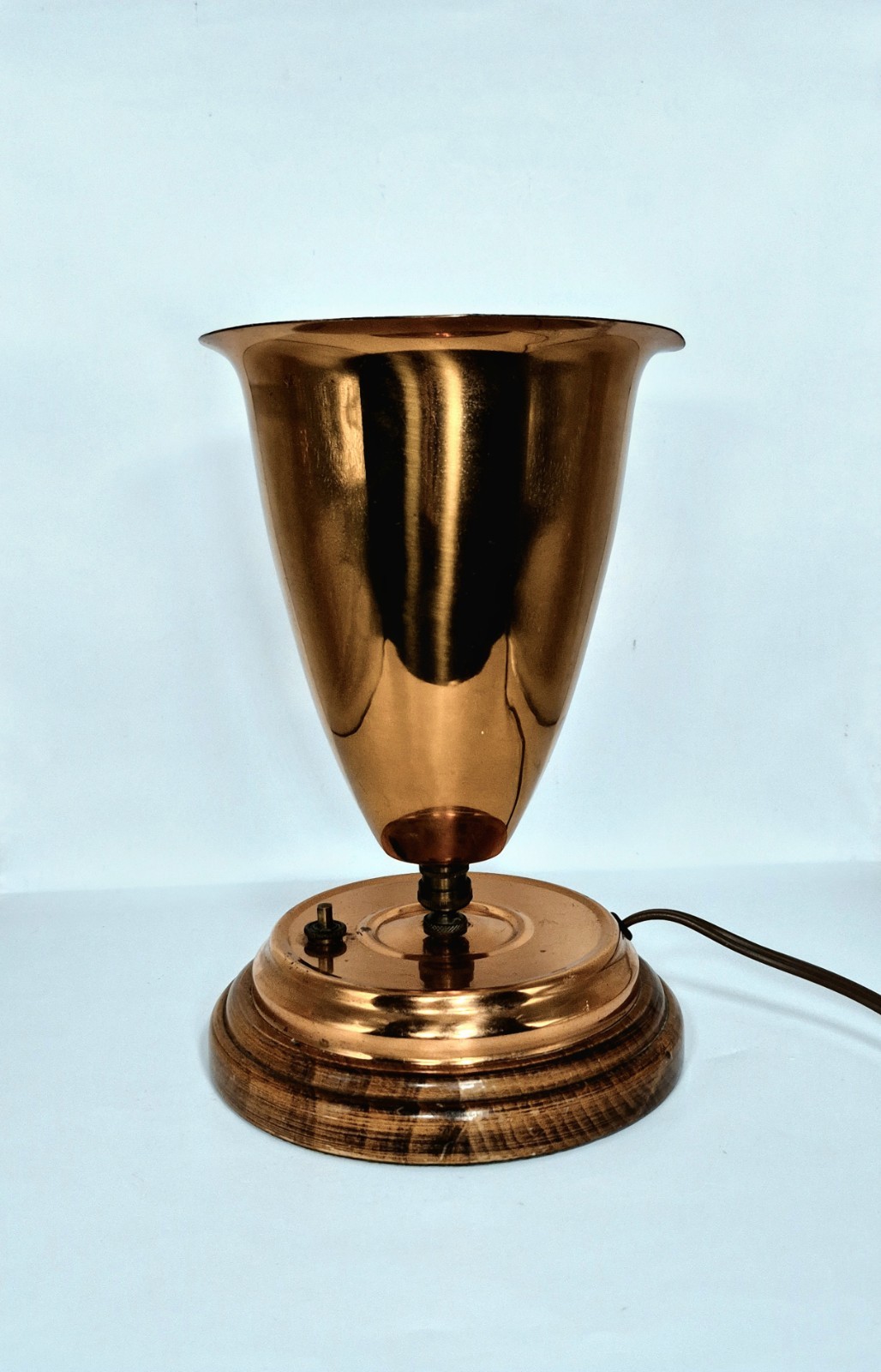Vintage Lampcrafts of California Copper Atomic Chalice Up-Light Lamp - MCM Vintage Lampcrafts of California Copper Atomic Chalice Up-Light Lamp - MCM