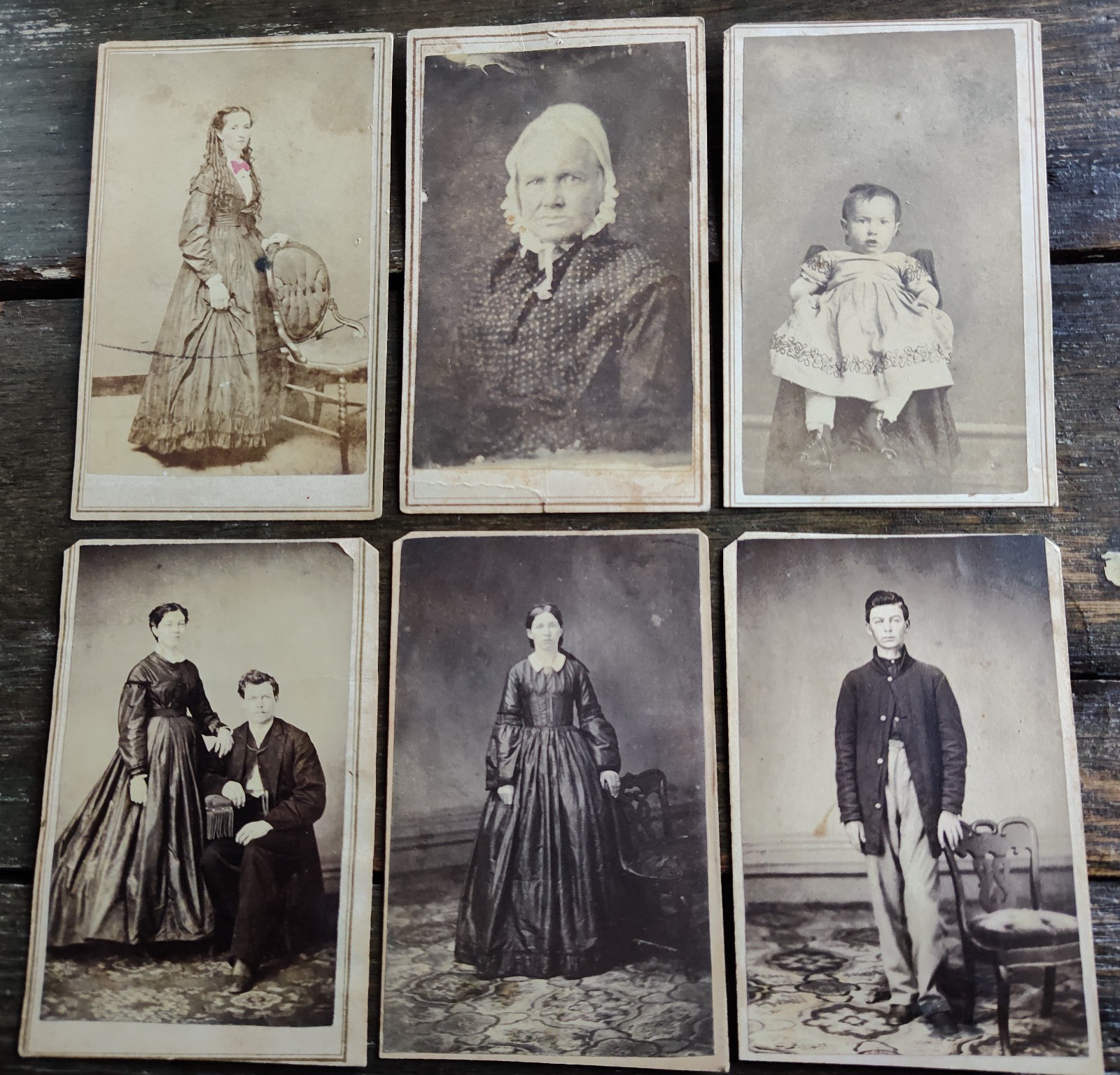 CDV (Carte de Visite) Photograph Lot of 6, Dayton, Ohio CDV (Carte de Visite) Photograph Lot of 6, Dayton, Ohio