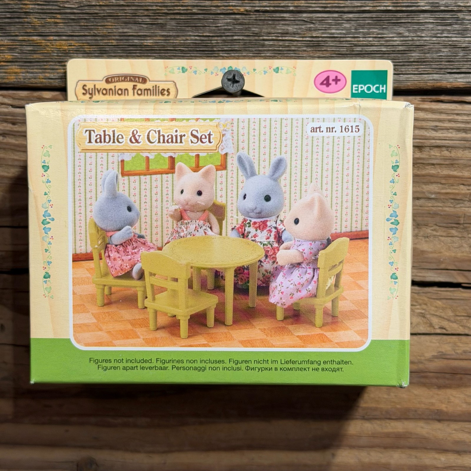 Epoch, Sylvanian Families, Table & Chair Set, No. 1615, NIB
