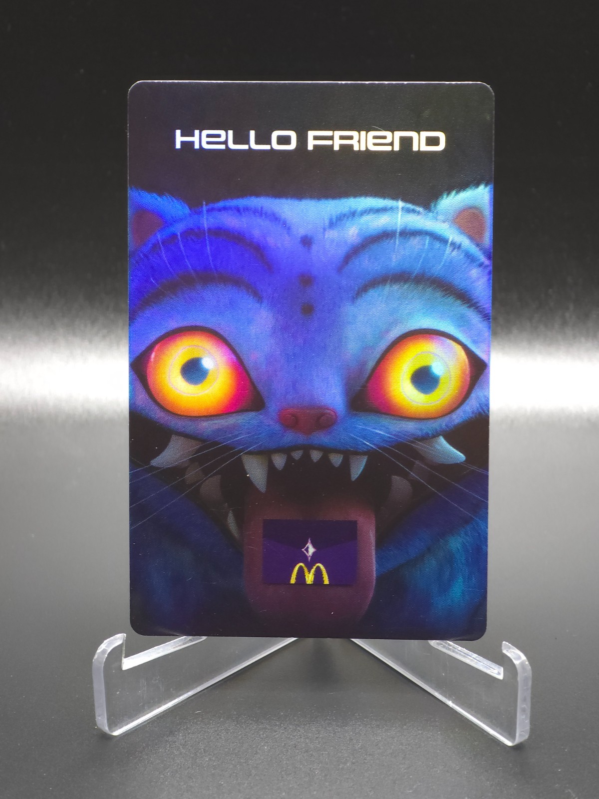 Derpy Tiger 2026 McDonald's KPop Demon Hunters Photo Card With Code On Back