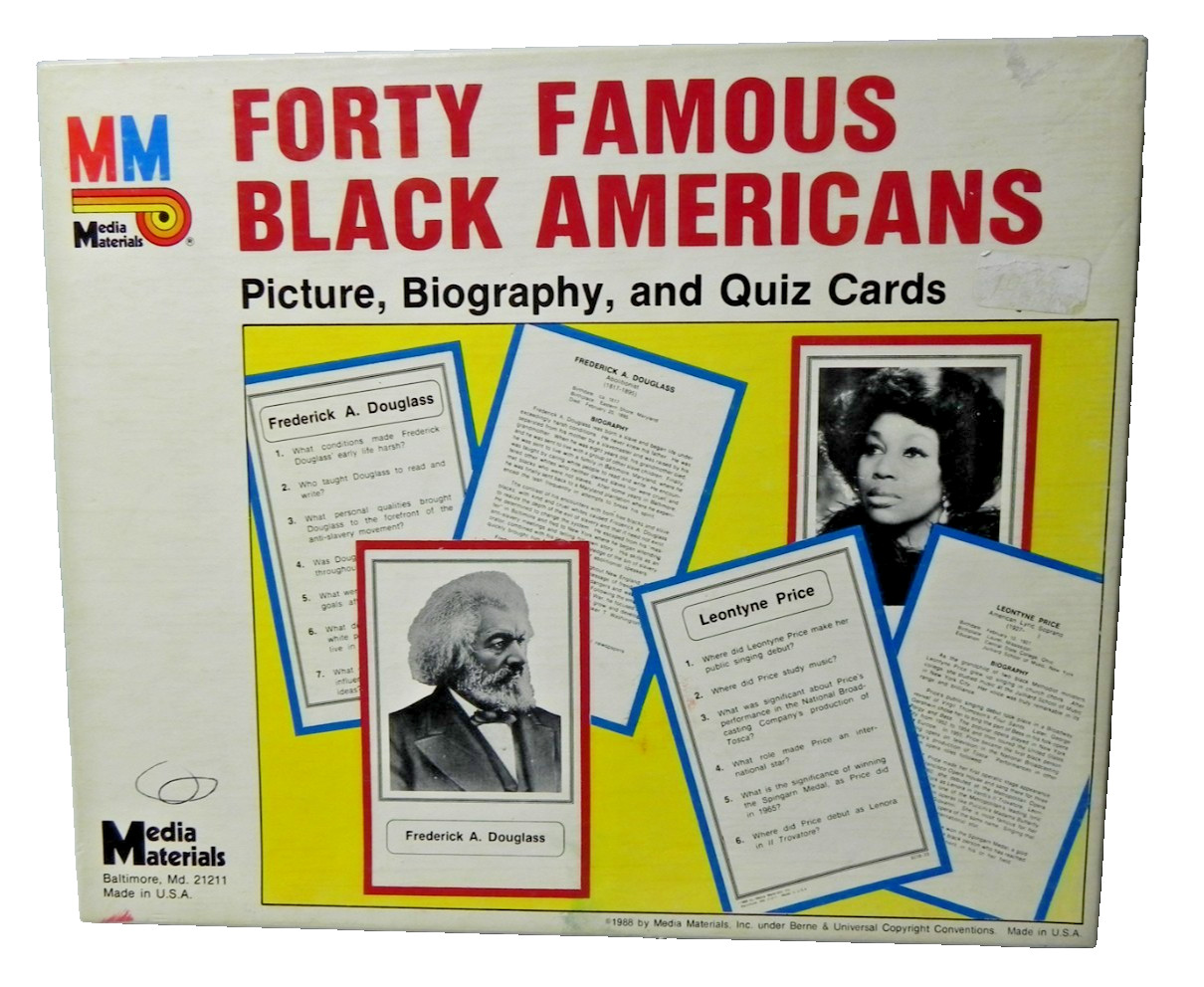 Vintage 1988 Forty Famous Black Americans quiz game RARE Looks unused Vintage 1988 Forty Famous Black Americans quiz game RARE Looks unused