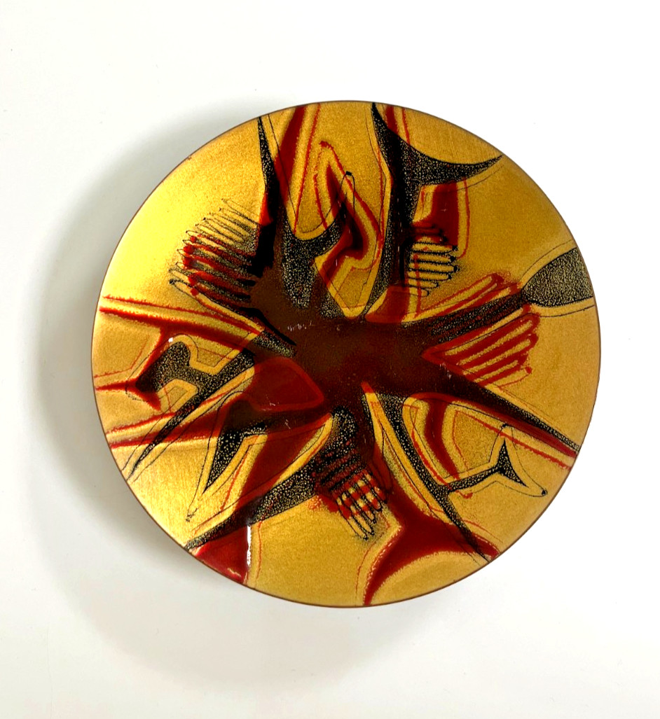 Vintage 1960s Jules Perrier Quebec Copper Enamel 7\