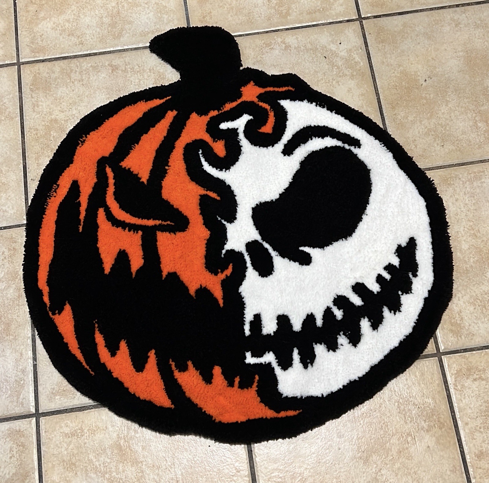 Custom Tufted Jack Skellingthon Nightmare Before Chri Rug – Handmade & Authentic