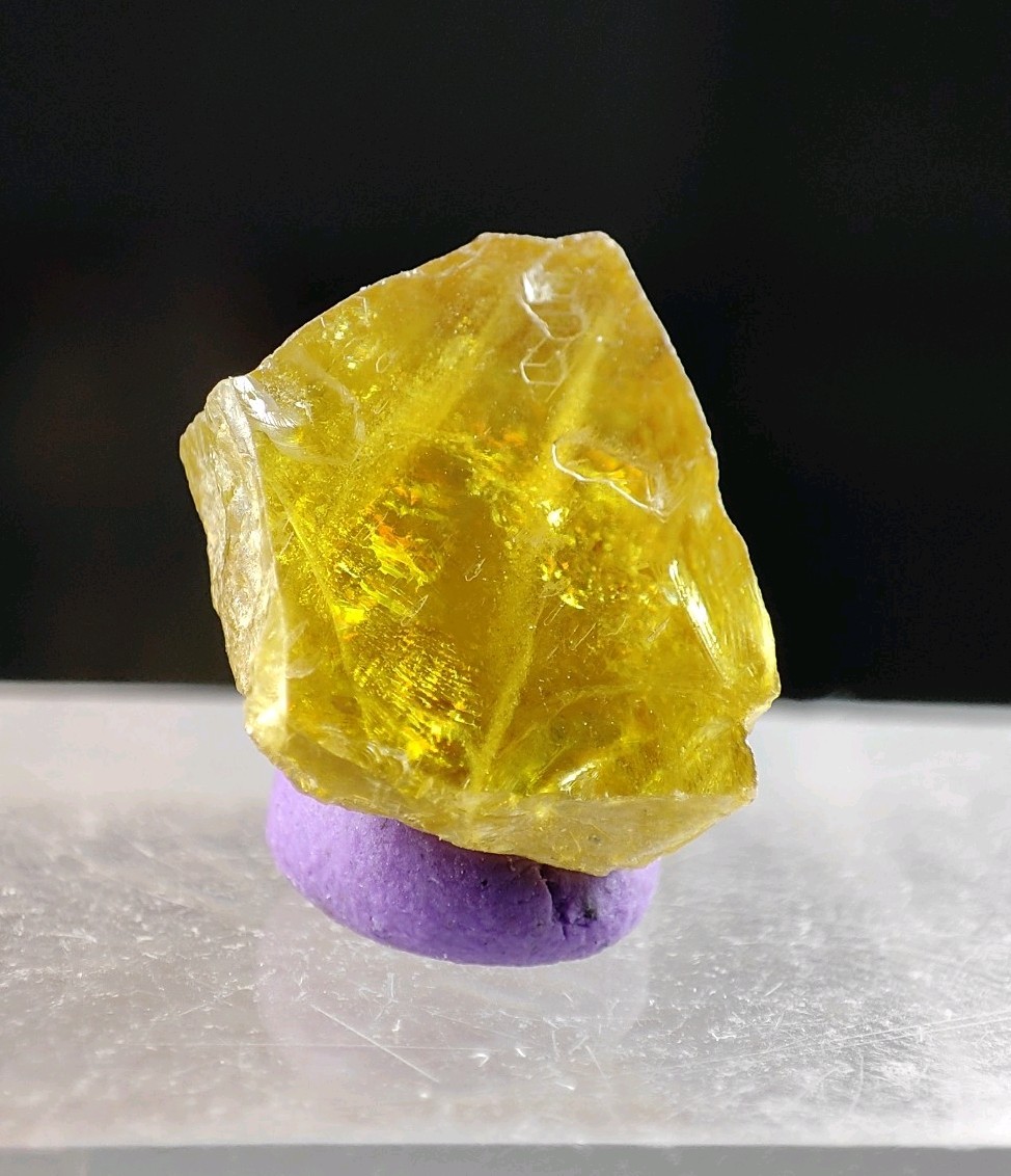 Sphene/Titanite Gemmy & Lustrous Crystal With Nice Colour & Clarity-Zagi,Pak. Sphene/Titanite Gemmy & Lustrous Crystal With Nice Colour & Clarity-Zagi,Pak.