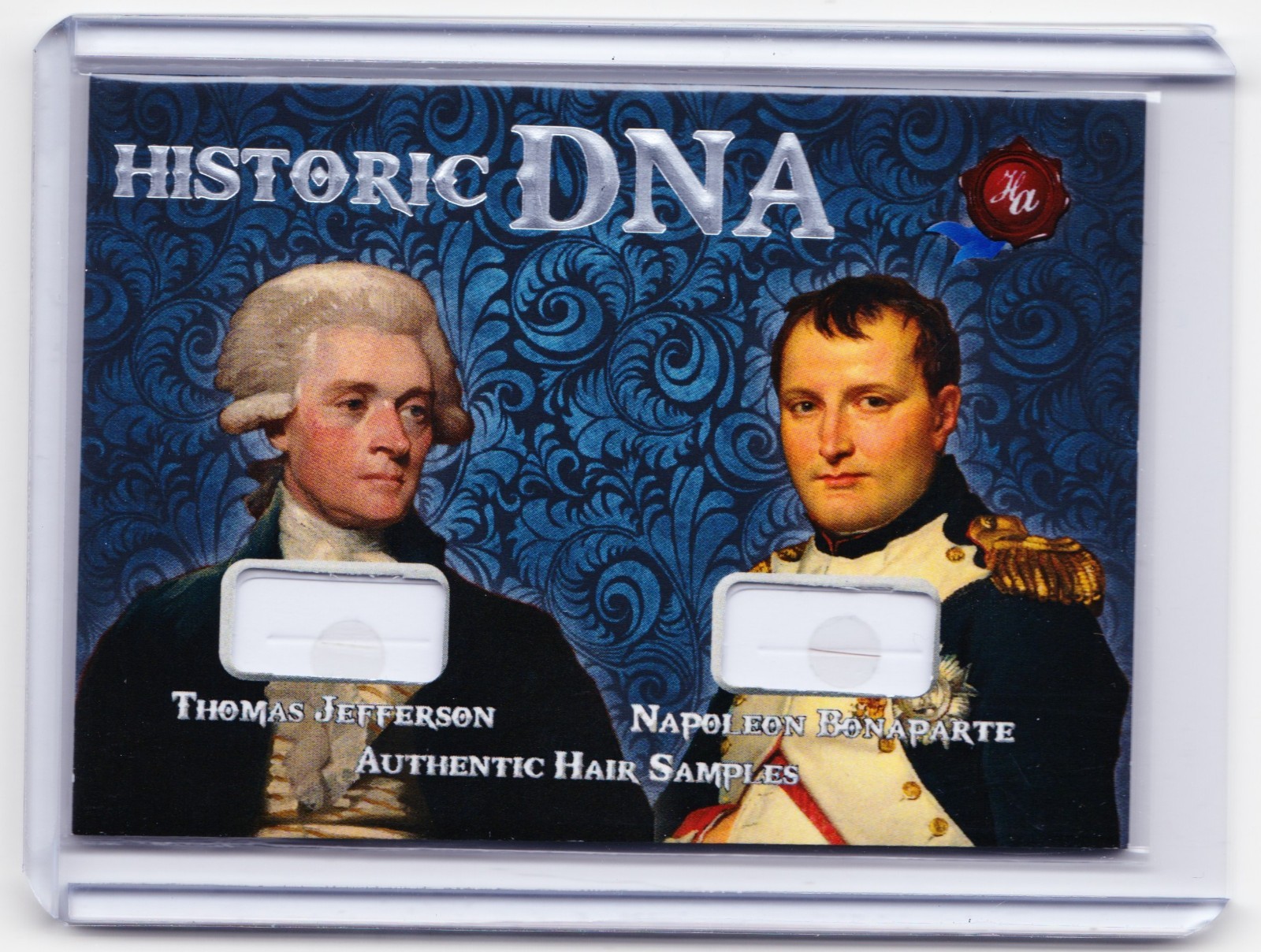 Thomas Jefferson Napoleon Bonaparte 2023 Historic Autographs DNA Hair Card /50 Thomas Jefferson Napoleon Bonaparte 2023 Historic Autographs DNA Hair Card /50