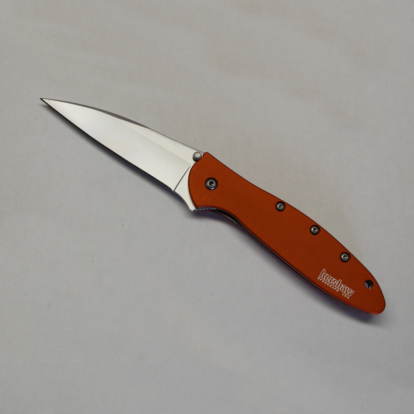 Kershaw Leek Orange, 1660OR, Plain Edge, Speed Safe, Brand New, Factory 2nd Kershaw Leek Orange, 1660OR, Plain Edge, Speed Safe, Brand New, Factory 2nd
