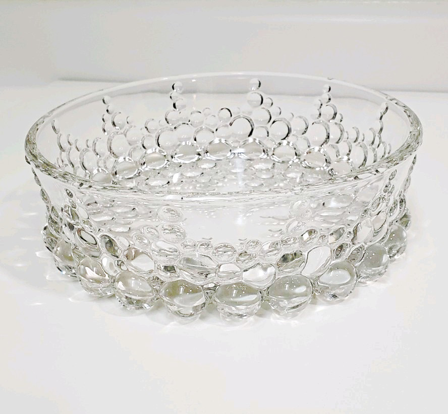 Vintage Walther Glas 8” Crystal Glass Bolero Bubble Bowl Vintage Walther Glas 8” Crystal Glass Bolero Bubble Bowl
