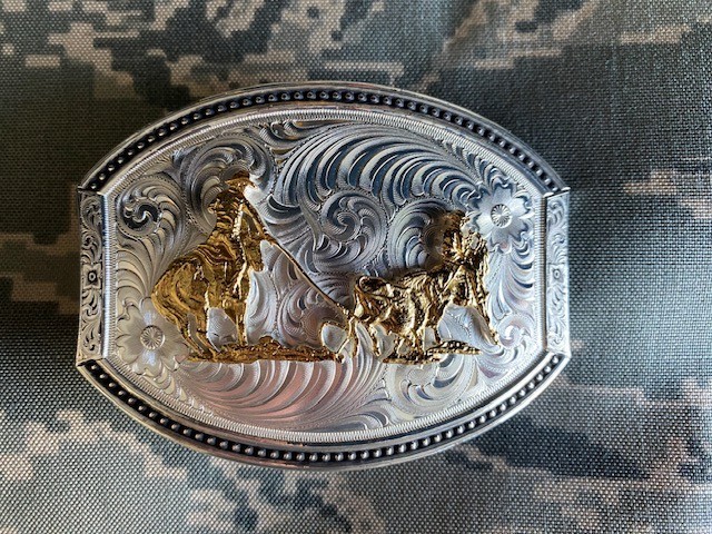 Montana Silversmith Team Roping Buckle Montana Silversmith Team Roping Buckle
