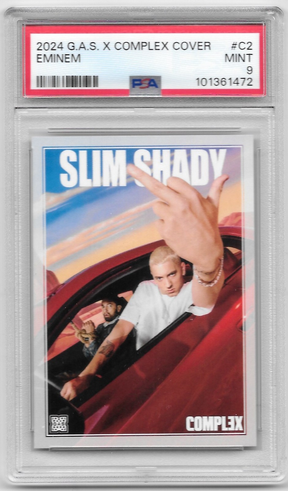 2024 G.A.S. X COMPLEX COVER C2 EMINEM PSA 9 SLIM SHADY