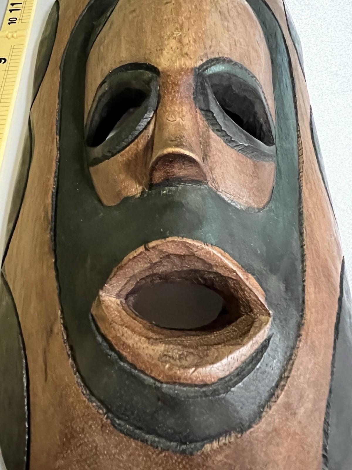 Vintage Hand Carved African Wood Mask 12\