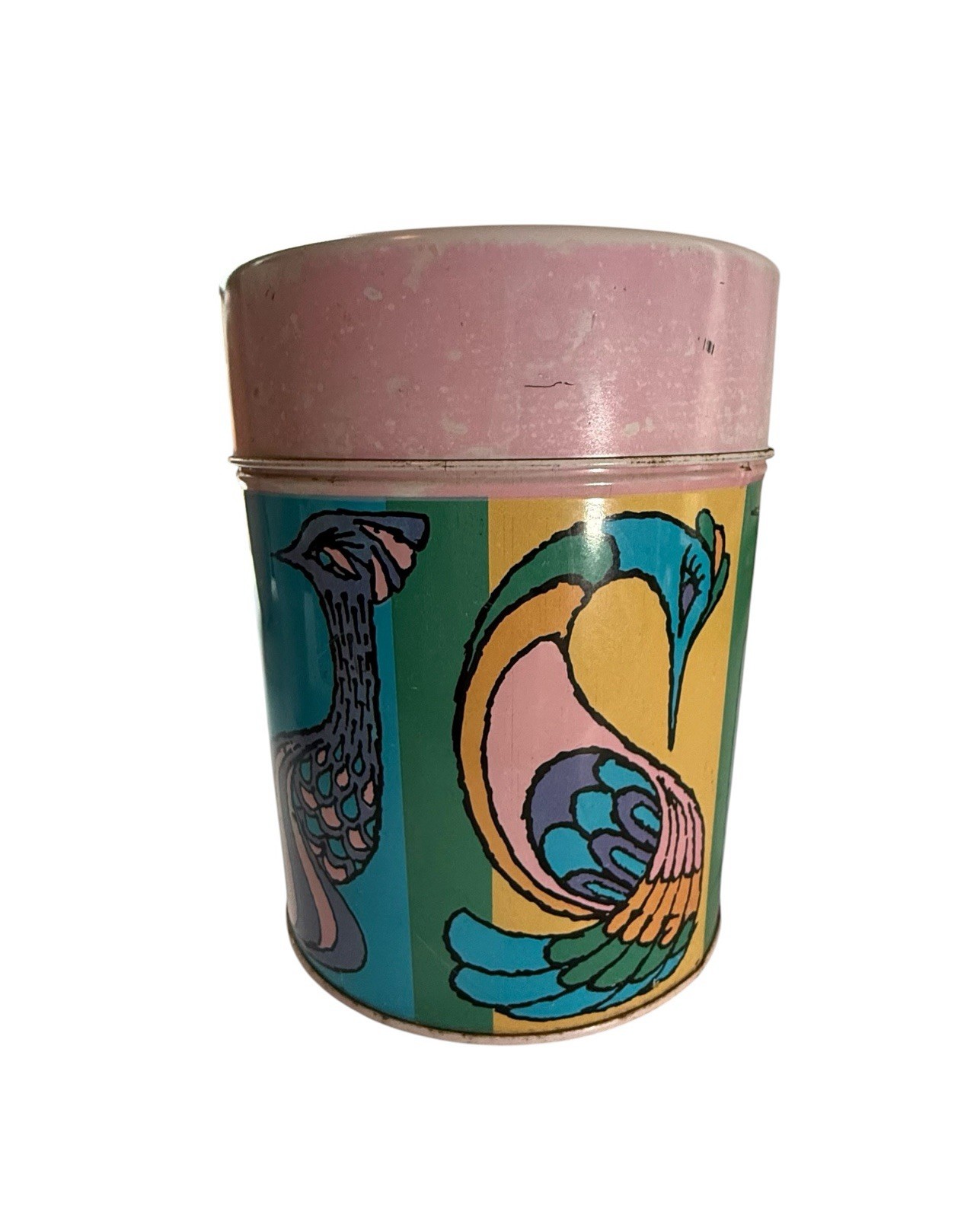 nevco tin Hong Kong MCM Funky Canister