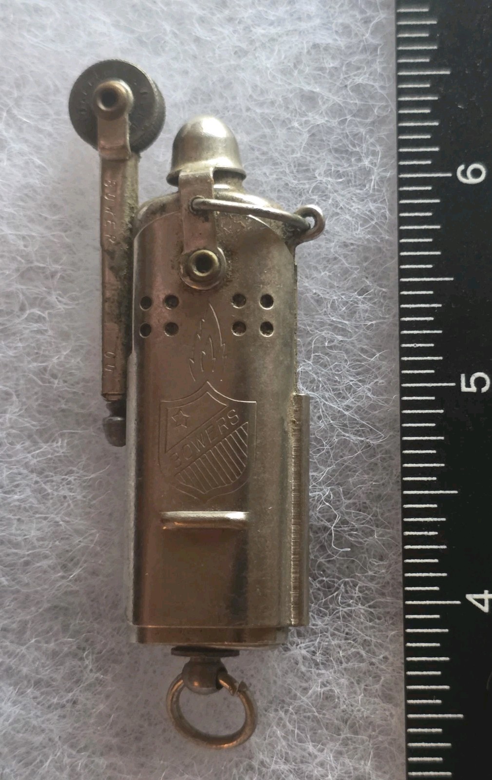 Antique WWI Bowers Trench/War Lighter Metal Vintage Smoking-not zippo-little use