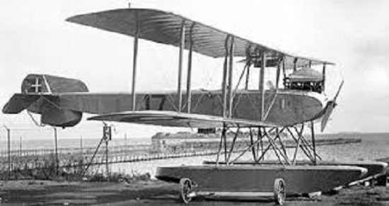 FF-29 Friedrichshafen Germany Airplane Wood Model Replica Small 