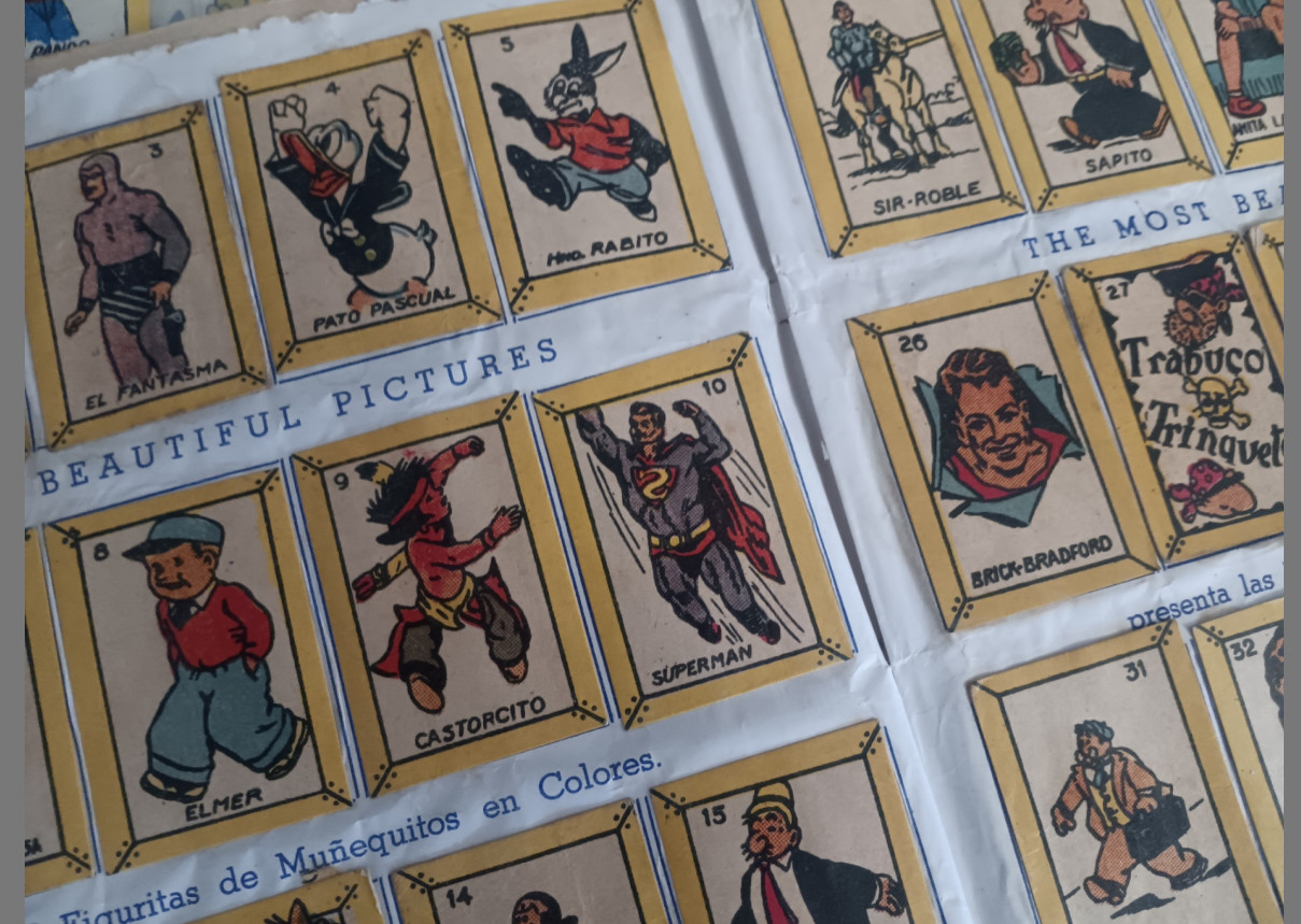 1949 Candy Card Album (Superman Disney Popeye+) Los Más Famosos Muñecos 137/140