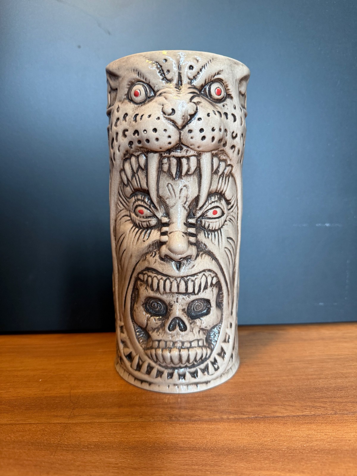 Jaguar Warrior El Sagrado Sangre Del Jaguar Tiki Mug Brad Parker Tiki Shark NIB Jaguar Warrior El Sagrado Sangre Del Jaguar Tiki Mug Brad Parker Tiki Shark NIB