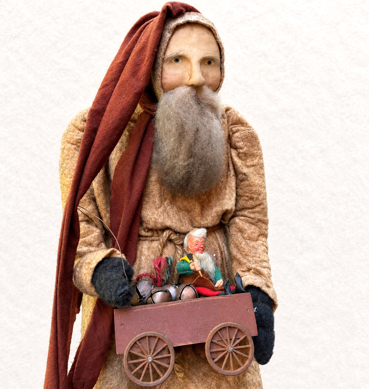Arnett's Country Store Primitive Santa Toy Cart Folk Art Christmas Large 28 Arnett's Country Store Primitive Santa Toy Cart Folk Art Christmas Large 28