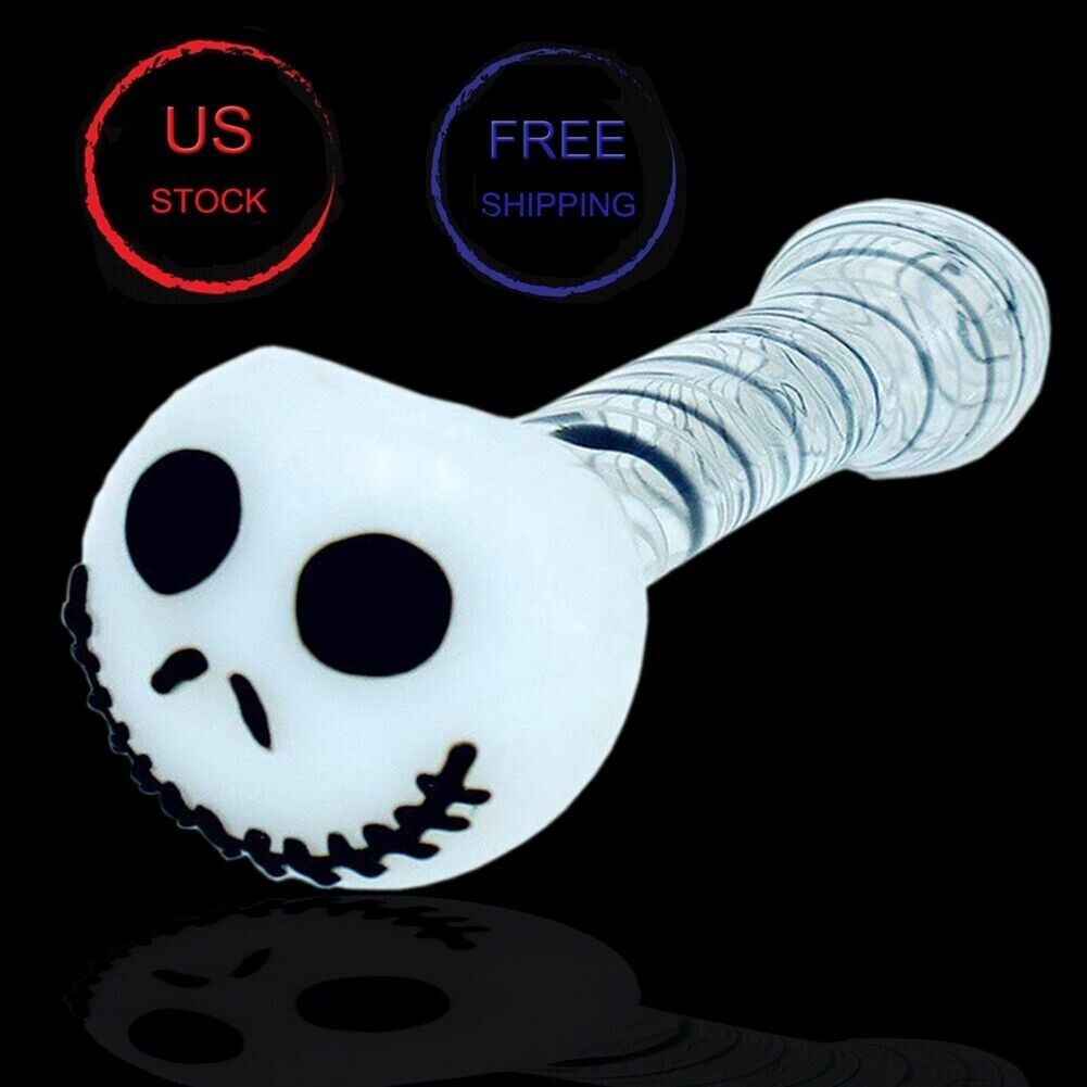 4.5 Inch Tobacco Glass Pipe Skull Smoking Pipe Swirl Stripe Bowl Hand Pipe 4.5 Inch Tobacco Glass Pipe Skull Smoking Pipe Swirl Stripe Bowl Hand Pipe