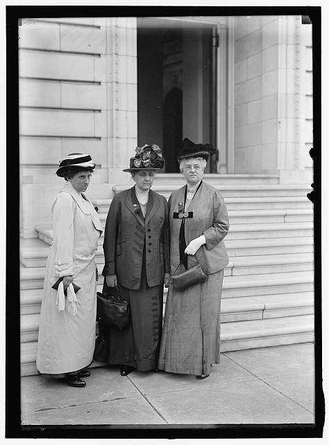 Photo:Jane Addams Julia Lathrop Mary E. McDowell 1913 Portrait Steps